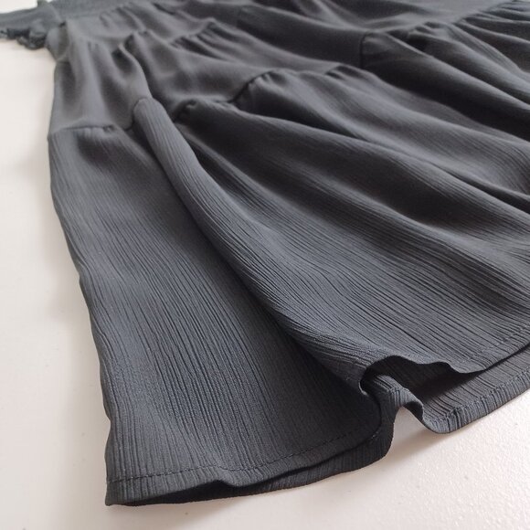 A-line Tiered Mini Summer Dress - Picture 7 of 16